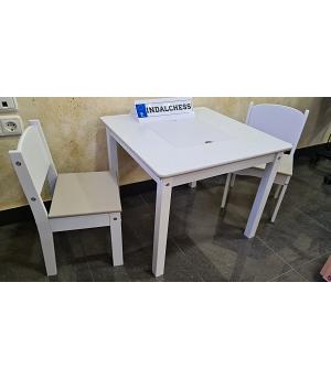 MESA Y DOS SILLAS, BLANCA - 528GWH-17736